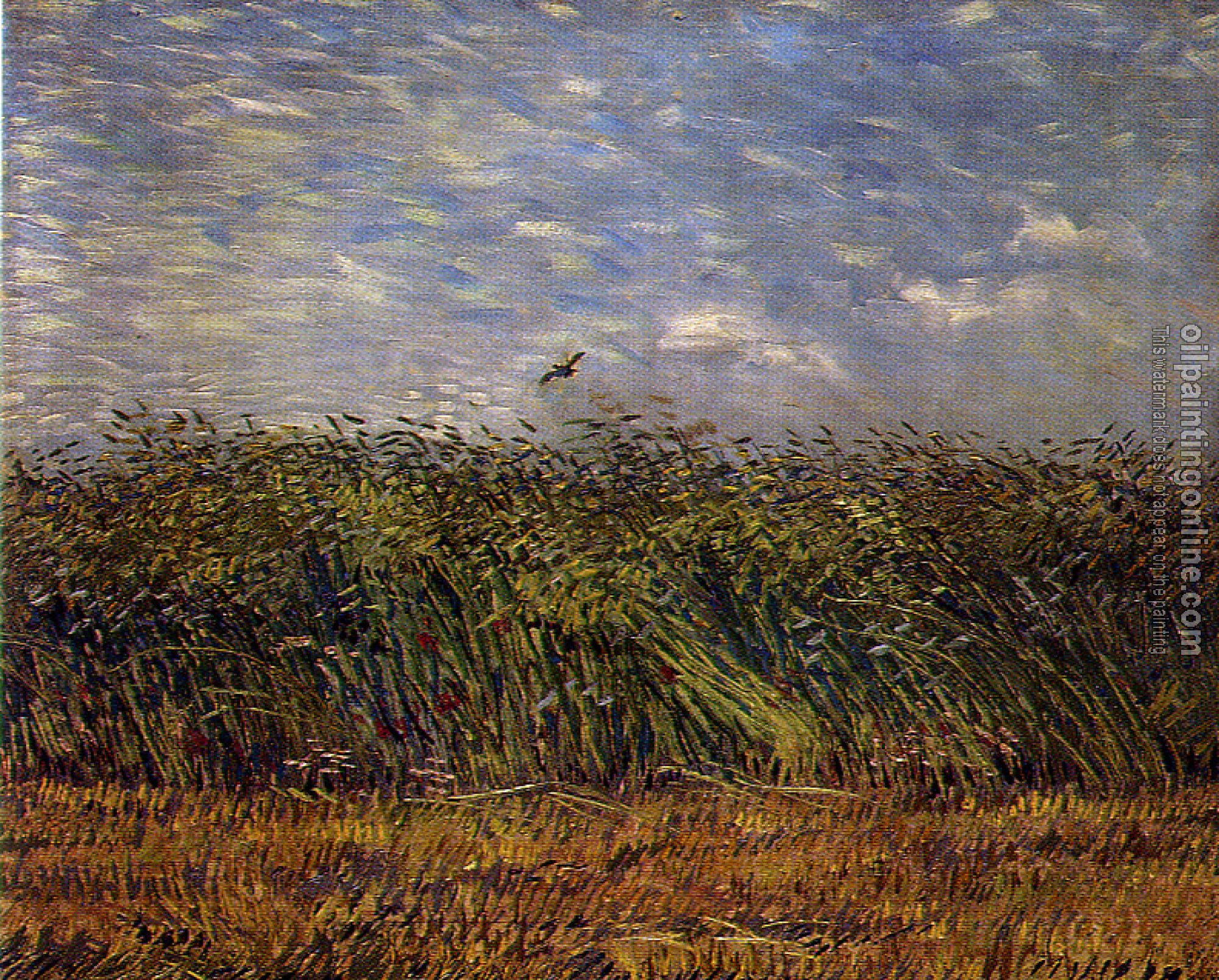 Gogh, Vincent van - Edge of a Wheat Field With Poppies and a Lark